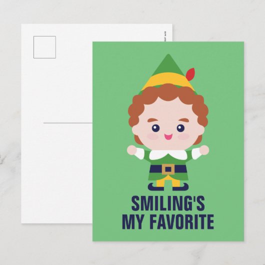 Elf de Film | Cute Buddy Briefkaart (Voorkant / Achterkant)