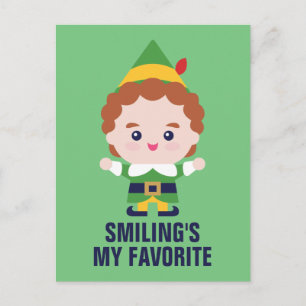 Elf de Film   Cute Buddy Briefkaart
