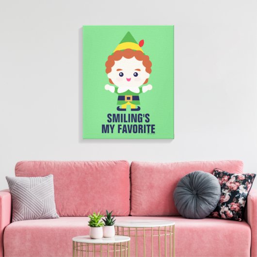 Elf de Film | Cute Buddy Canvas Afdruk (Insitu (Woonkamer))