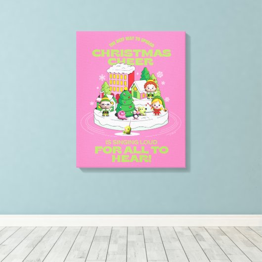 Elf de Film | De beste manier om kerstmis te versp Canvas Afdruk (Insitu (Houten vloer))