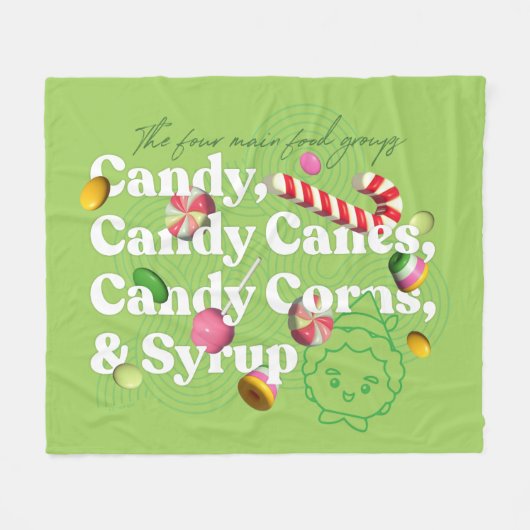 Elf de Film | De vier belangrijkste voedselgroepen Fleece Deken (Voorkant (Horizontaal))