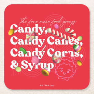 Elf de Film   De vier belangrijkste voedselgroepen Kartonnen Onderzetters