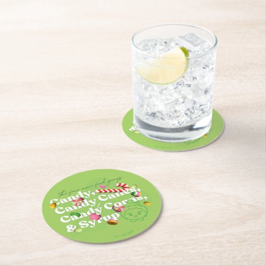 Elf de Film | De vier belangrijkste voedselgroepen Ronde Kartonnen Onderzetter (Insitu)