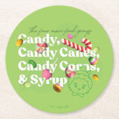 Elf de Film | De vier belangrijkste voedselgroepen Ronde Kartonnen Onderzetter (Voorkant)