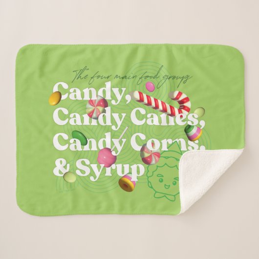 Elf de Film | De vier belangrijkste voedselgroepen Sherpa Deken (Voorkant (horizontaal))