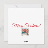 Elf Deer Vrolijk Kerstfeest Feestdagenkaart (Achterkant)