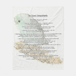 Elf demandingen van Parrotlets Fleece Deken