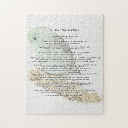 Elf demandingen van Parrotlets Legpuzzel (Verticaal)