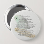 Elf demandingen van Parrotlets Ronde Button 4,0 Cm (Voorkant /achterkant)