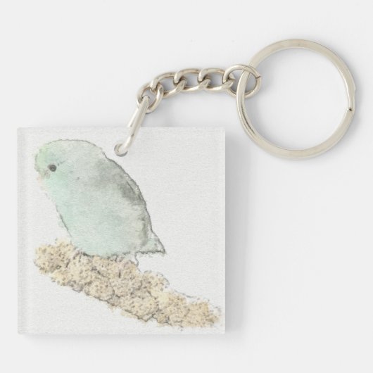 Elf demandingen van Parrotlets Sleutelhanger (Achterkant)
