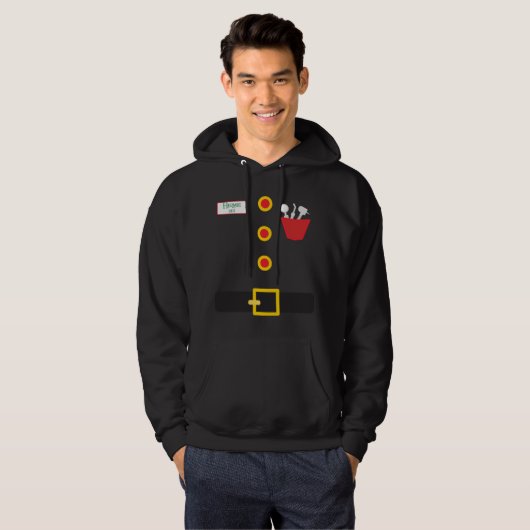 Elf Dentist Funny Christmas Hoodie (Voorkant volledig)