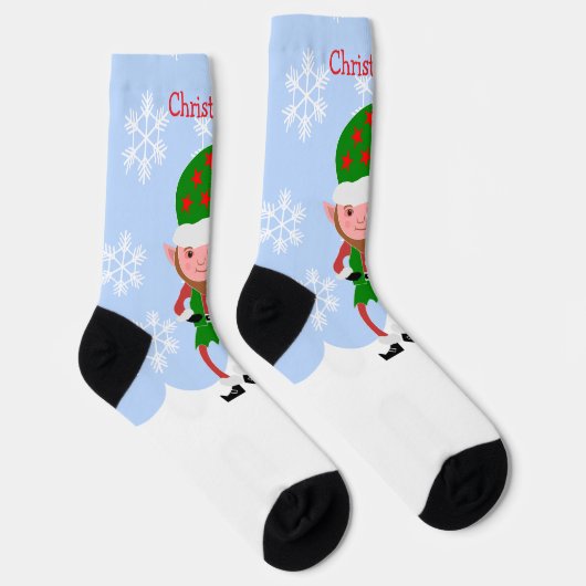 Elf Design Christmas Sokken (Rechts)