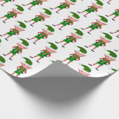 Elf Design Kerstmis Cadeaupapier (Hoek)