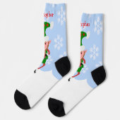 Elf Design Kerstmis Sokken (Links)