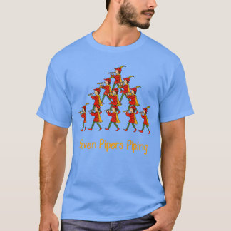 Elf doedelzakspelers doezelenKerstmis familie T-shirt