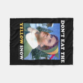Elf Don't Eat The Yellow Snow  Fleece Deken (Voorkant (Horizontaal))