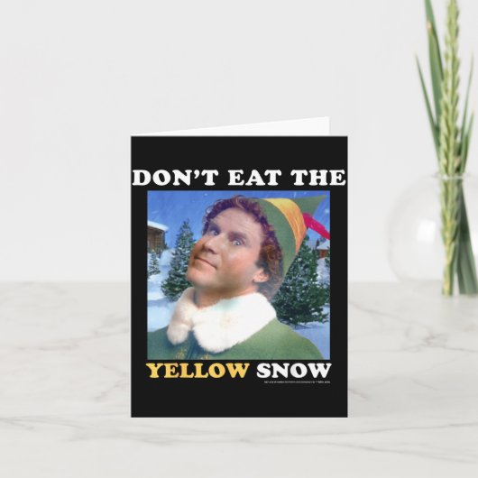 Elf Don't Eat The Yellow Snow Kaart (Voorkant)