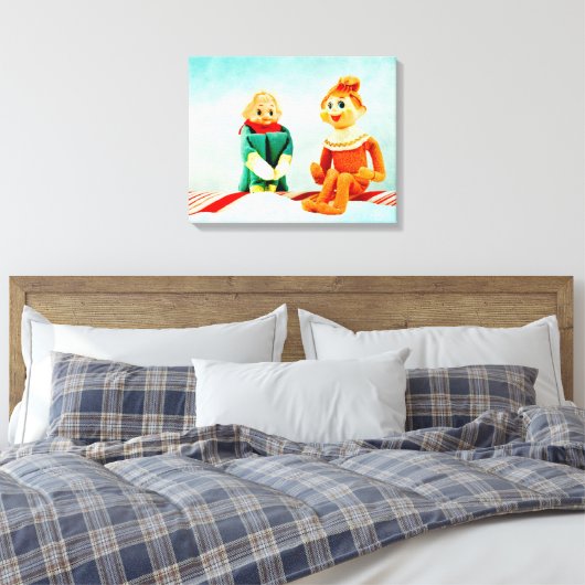 Elf eerste datum canvas afdruk (Insitu (Slaapkamer))