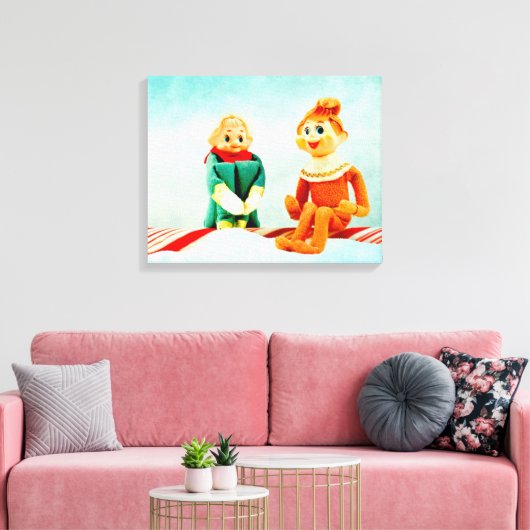 Elf eerste datum canvas afdruk (Insitu (Woonkamer))