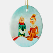 Elf eerste datum keramisch ornament (Rechts)
