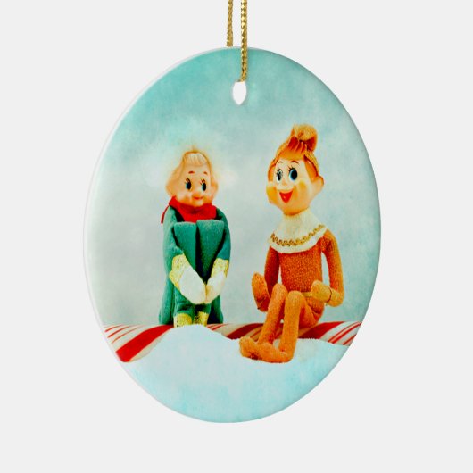 Elf eerste datum keramisch ornament (Rechts)