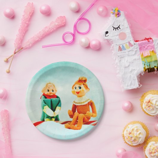 Elf eerste datum papieren bordje (Feest)