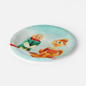 Elf eerste datum papieren bordje (Gekanteld)