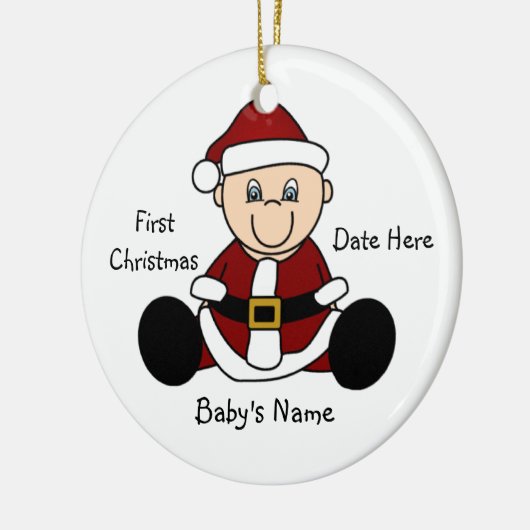 Elf Eerste Kerstversiering Keramisch Ornament (Links)