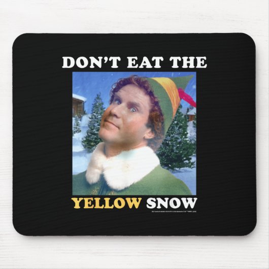 Elf Eet Geen Gele Sneeuw Muismat (Voorkant)