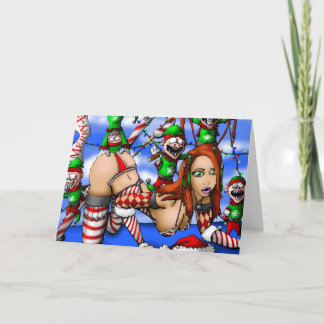 Elf, elf, en Meer Elf Feestdagen Kaart