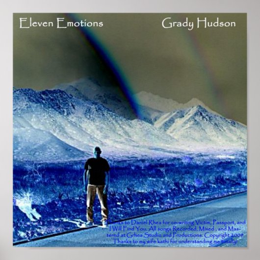 Elf Emoties Grady Hudson Album Hoesje Poster (Voorkant)
