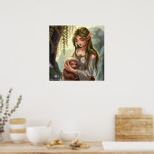 Elf en baby poster (Keuken)