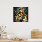 Elf en babydraak poster (Keuken)