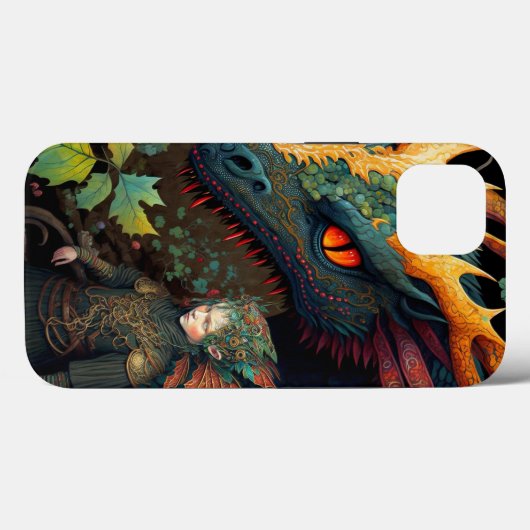 Elf en Dragon Fantasy Art Case-Mate iPhone Case (Achterkant (horizontaal))
