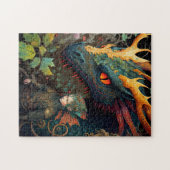 Elf en Dragon Fantasy Art Legpuzzel (Horizontaal)
