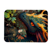 Elf en Dragon Fantasy Art Magneet (Horizontaal)