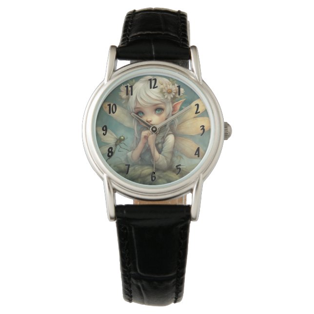 Elf en Dragonfly 2 Horloge (Voorkant)