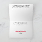 Elf en Gnome Funny-kerstkaart Kaart (Binnen)