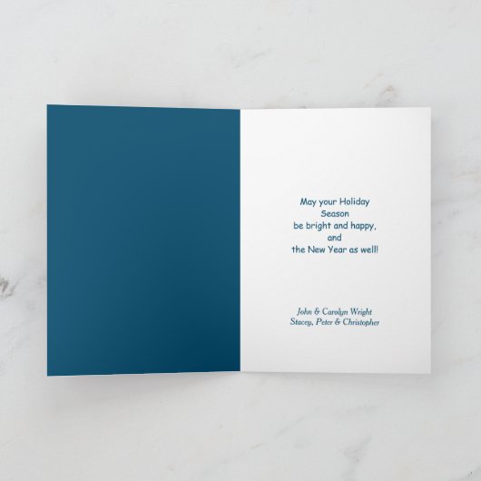 Elf en Sneeuwman Retro Kerst Kaart (Binnen)