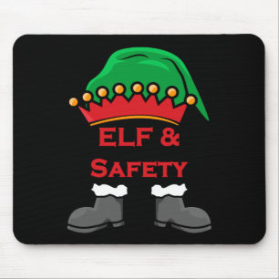 Elf en Veiligheid, Grappige Gezondheid & Veilighei Muismat