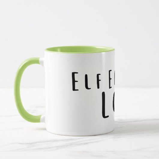 Elf Energy: Lage humor, uitgeputte mok (Links)