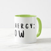 Elf Energy: Lage humor, uitgeputte mok (Voorkant rechts)