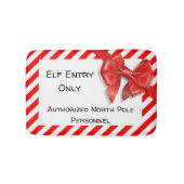 Elf Entry Only | North Pole Christmas Doormat Badmat (Voorkant)