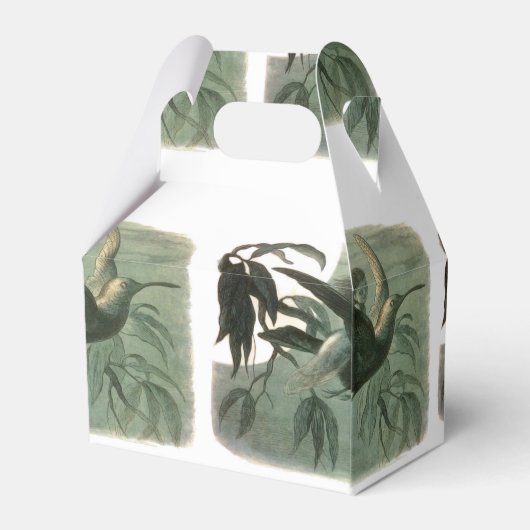 Elf Fairies Elfen Maan Nachtscène Vogel Vliegen Bedankdoosjes (Achterkant)