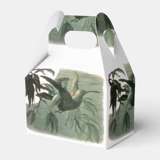 Elf Fairies Elfen Maan Nachtscène Vogel Vliegen Bedankdoosjes (Voorkant Zijde)