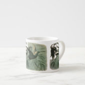 Elf Fairies Elfen Maan Nachtscène Vogel Vliegen Espresso Kop (Voorkant rechts)