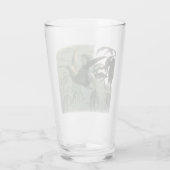 Elf Fairies Elfen Maan Nachtscène Vogel Vliegen Glas (Achterkant)