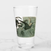 Elf Fairies Elfen Maan Nachtscène Vogel Vliegen Glas (Voorkant)