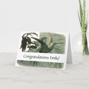 Elf Fairies Elfen Maan Nachtscène Vogel Vliegen Kaart