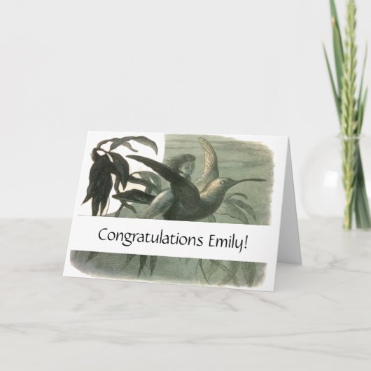 Elf Fairies Elfen Maan Nachtscène Vogel Vliegen Kaart (Voorkant)